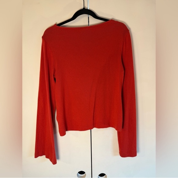Reformation Eternity Knit Top in Sundried Tomato Red XS - Picture 7 of 8